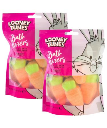 MAD Beauty Looney Tunes 2 Pack Bugs Bunny Carrot Bath Fizzers Pampering Bath Ball Bomb