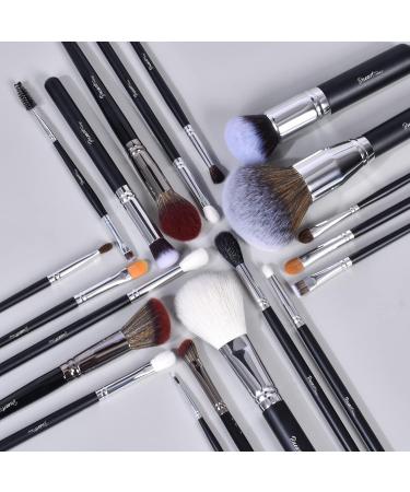Bueart Design Pro 38Pcs Makeup Brush Set - Deluxe Real Goat Hair & Horse Hair Brushes with Extra Large Holder - Professional Labeled Brush Set with 34Pcs Pony Hair Brushes + Holder Case - Buy Online on GoSupps.com
