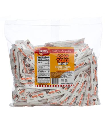 Goetze's Candy Vanilla Cow Tales Minis - 2 Pound Bag (32 Ounces) - Fresh from the Factory