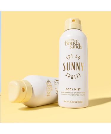Bondi Sands Sunny Spritz SPF 60 Body Mist, Nourishing + Hydrating Broad Spectrum Sunscreen Spray, Dermatologist-Approved, Water-Resistant, 5.64 Oz - Buy Online on GoSupps.com