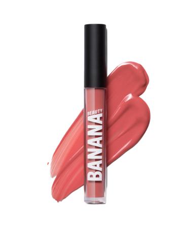 Banana Beauty Semi Matte Liquid Lipstick with 10h stop (caramelita / intensive nude) - lipstick matt for full lips - protection against drying out & intensive volume caramelita / intensive nude 1 piece (1 Pack)