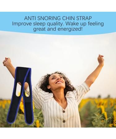Anti Snoring Chin Straps - Stop Snoring Improve Sleep | Lightweight 50g Solution - Buy Online on GoSupps.com
