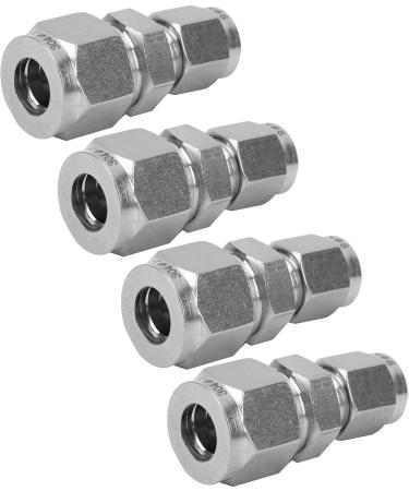 Compression Tube Adapter Quick Screw 4Pcs Straight Compression Tube Adapter for Air Pipes Oil Pipes Fittings Water Pipes( 6/ 10) - Buy Online on GoSupps.com