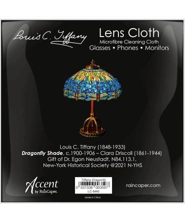 Quality Microfiber Lens Cleaning Cloth - 6"x6" for Eyeglasses Sunglasses & Screens | Fine Art Tiffany Dragonfly Design - International Shipping Available - Buy Online on GoSupps.com