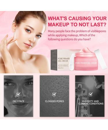 Buy Pore Primer Gel Cream - Invisible Pore Shrink & Moisturizing Face Makeup Primer for Flawless Skin - Buy Online on GoSupps.com