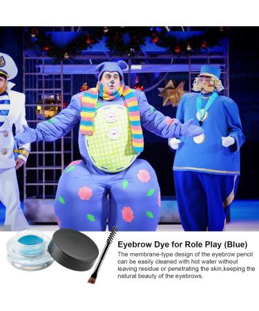 Eyebrow Pomade Cream | Women's Blue Gel Pomade for Eyebrow - Lightweight Texture Eyebrow Makeup Tool for Cosplay Parties Costume Parties Stage Performances Role-Playing Activities Lambo - Buy Online on GoSupps.com