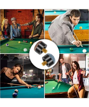 Lusofie 30Pcs 13mm Screw-on Pool Cue Tips Set for Pool and Snooker - 15 Brown, 15 Blue - Buy Online on GoSupps.com