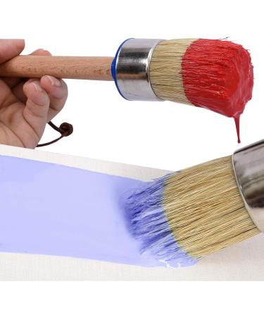 Chalk Paint Brush Set - 3 Pcs Natural Bristle Brushes for Furniture Painting & Waxing | DIY Home Decor, Furniture, Art & Crafts - Buy Online on GoSupps.com
