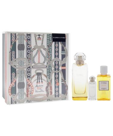 Hermes Un Jardin A Cythere for Unisex - 3 Pc Gift Set 3.3oz EDT Spray 0.25oz EDT Splash 1.35oz Shower Gel 4.9 Fl Oz (Pack of 1) - Buy Online on GoSupps.com