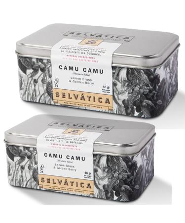 Camu Camu - Amazonian Infusions Blend by SELVATICA | 24 tea bags in metal box (Pack 2) Camu Camu Pack 2