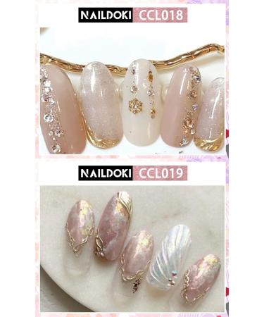 NAILDOKI 6 Sheets Full Wraps Nail Polish Stickers Strips Self-Adhesive Gel Nail Art Designs Decals for Women Girls (D-12) - Buy Online on GoSupps.com