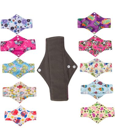 5pcs Reusable Menstrual Pads | Mama Cloth Napkins for Women | Washable & Portable Feminine Hygiene Towels - Buy Online on GoSupps.com