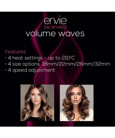 Envie Triple Barrel Hair Waver - 4 Heat Settings, 200 C Ceramic Glaze Barrel, Wave Maker for All Hair Types - Buy Online on GoSupps.com