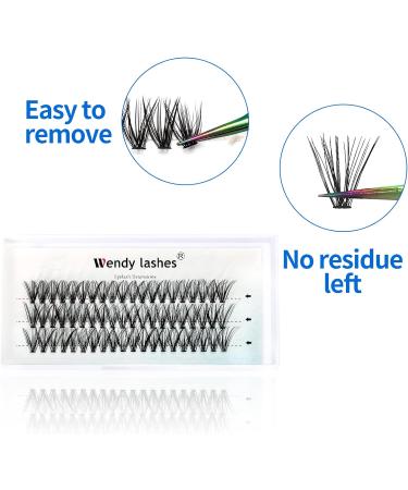 D Curl 0.07mm 14mm Individual Cluster Eyelash Extensions - 30 Root DIY Lashes - Clusters-30D-0.07-D-14 - Buy Online on GoSupps.com