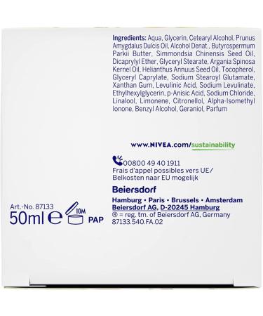 NIVEA NATURALLY GOOD Regenerating Night Care 50 ml Face care with 99% ingredients of natural origin night cream with - Buy Online on GoSupps.com