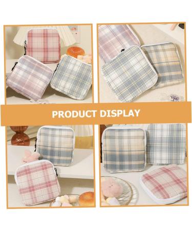 Shop Solustrie Mini Storage Bags 4-Piece Tampon & Napkin Organizer | Zippered Cotton Travel Bag for Easy Storage - Buy Online on GoSupps.com