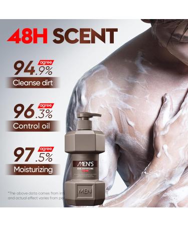 Shower gel for men refreshing with longlasting fragrance 500 ml shower gel for longlasting freshness and 12 hours of refreshment cologne scent shower gel - Buy Online on GoSupps.com