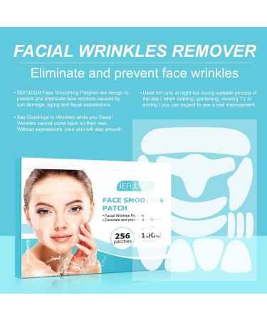 Forehead Face Wrinkle Patches - 256 Silicone Skincare Pads for Smoothing Frown Lines & Reducing Fine Lines Overnight - Buy Online on GoSupps.com