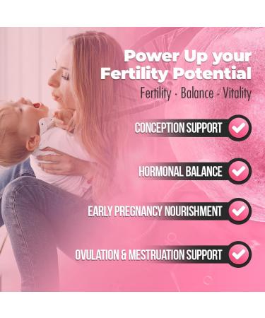 Fertili-t Female (90 Caps) Natural Fertility Support, Hormonal Balance & Prenatal Vitamins for Women, Conception Support, Natural Fertility Supplement with Aguaje & Red Maca (30-Day Supply) (1) - Buy Online on GoSupps.com