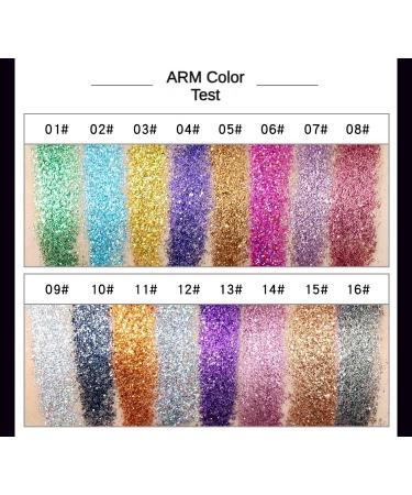 High Pigment Eyeshadow Palette - Glitter & Metallic Neutral Shades for Long Lasting Makeup | 11# Bright Gold - Buy Online on GoSupps.com