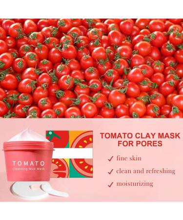 Tomato Clay Face Mask Clay Mask for Pores Moisturizing Clay Mask Controlling Oil Mud Mask for Deep Cleansing Exfoliating Facial Mask Remove Acne & Refining Pores Reduce Blackheads & Dark Spots - Buy Online on GoSupps.com