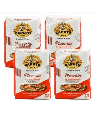 Caputo - Italian flour type "0" for pizzeria 1 Kg x 4 uds - Promoo Pack