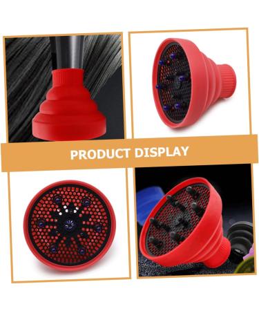 Universal Silicone Hair Dryer Diffuser Cover - Red Hair Diffuser Nozzle for Salon & Home - 13.8x13.8cm Hair Dryer Supplies - Buy Online on GoSupps.com