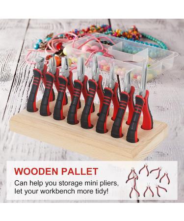 NEWACALOX 8PCS Jewelry Pliers Set with Wood Pallet - Jewelry Making Kit for Repair, Wire Wrapping, Beading & Crafts - Buy Online on GoSupps.com
