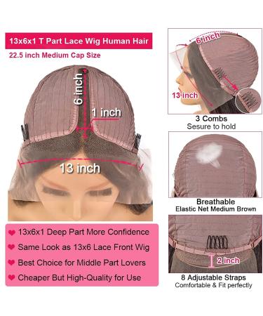 JIETAI Brazilian Loose Deep Wave Human Hair Lace Front Wig 30 inch - Pre Plucked, 180% Density, 13x6x1 Lace Closure - For Black Women - Buy Online on GoSupps.com