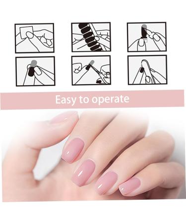 44PCS Gel Nail Stickers Light Colour Gel Nail Strips Long Lasting Nail Polish Strips Self Adhesive Sticker Nails Full Cover Nail Stickers for Women Girls - Buy Online on GoSupps.com