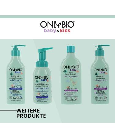 ONLYBIO Gentle Foam Bath for Babies & Newborns 500ml | Hypoallergenic Bath Additive | Sensitive Skin Solution - Buy Online on GoSupps.com