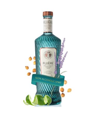 FLURE - Floral Blend, Non-Alcoholic Distilled Spirit with Juniper, 23.7 Fl Oz (700ml) | Keto, Paleo & Low Carb Diet Friendly | Low Calories | Made for Cocktails