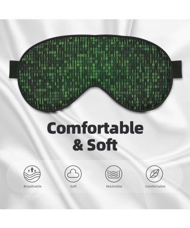 Hacker Era Print Night Blackout Eyeshade | Elastic Strap for Shift Work Travel & Relaxation - International Shipping Available - Buy Online on GoSupps.com