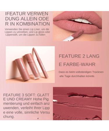 Generisch Collection of matte lipsticks velvety color formula waterproof liner pencils long-lasting smooth finish with rich pigmented coverage professional makeup choice for - Buy Online on GoSupps.com