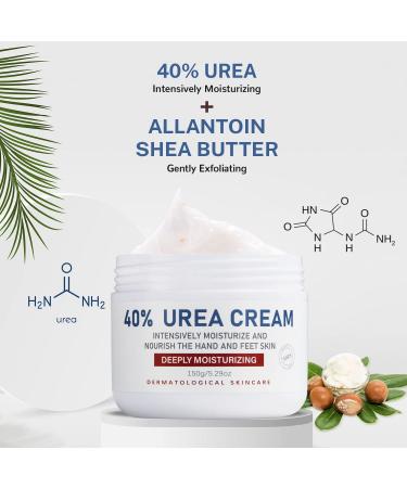 Urea Cream 40% Foot Care Lotion - Heal Cracked Heels & Dry Skin - 5.29 fl. oz - Softens Rough Calloused Feet - Ideal for All Skin Types - Buy Online on GoSupps.com