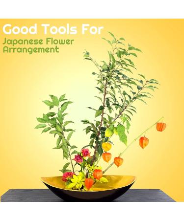 3-Piece Silver Japanese Flower Holder Set for Floral Arrangements and Plant Fixation - Buy Online on GoSupps.com