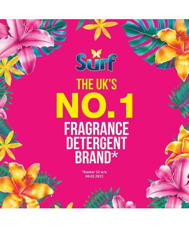 Surf Concentrated Liquid Detergent Long Lasting Fragrance and Made with Natural Essential Oil Tropical Lily or Coconut Bliss Family Pack 1.62 Litre 60 Washes (Tropical Lily Buy 2) - Buy Online on GoSupps.com