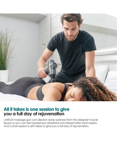 LAIRLUX EM-03Pro Carbon Percussion Massage Gun for Deep Tissue Muscle Relief - Buy Online on GoSupps.com