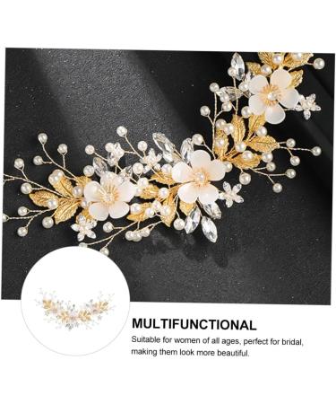 FRCOLOR Rhinestone Pearl Hair Comb Combs for Women Rhinestone Hair Clip Crystal Hair Accessories French Hair Pin Wedding Hair Clip Tiara Bridal Headdress Bride Loose Hair Rhinestones White - Buy Online on GoSupps.com