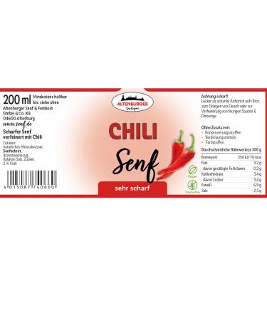 Buy Chili Mustard 200ml Glass | Gourmet Spicy Condiment for International Shipping - Buy Online on GoSupps.com