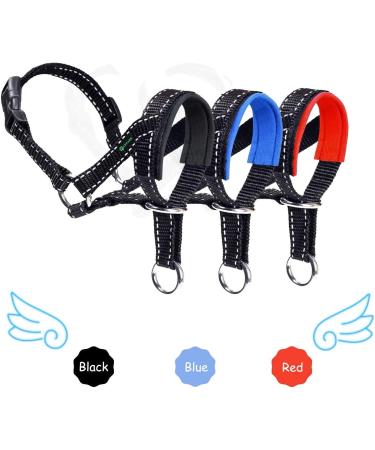 LEPARK Dog Halver with Reflective Seat Belt - Prevents Pulling Adjustable Dog Handlebars for Small to Large Dogs - Size M Medium Blue - Buy Online on GoSupps.com