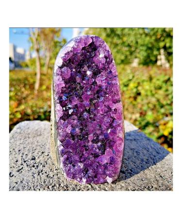 Crystal Hole Stone Crafts Natural Amethyst geode Quartz Cluster Crystal Specimen Crystal Hole