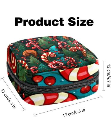 Women s Travel Storage Bag for Menstrual Cup & Makeup - Large Capacity Organizer with Santa Claus Pattern - Perfect Gift for Girls - 1 Count - Buy Online on GoSupps.com