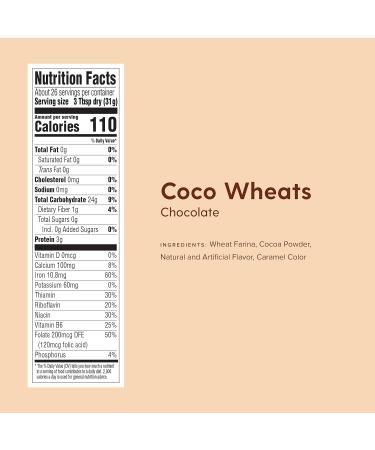 Malt O Meal CoCo Wheats 28 Ounce (Pack of 4) with By The Cup Cereal Bo