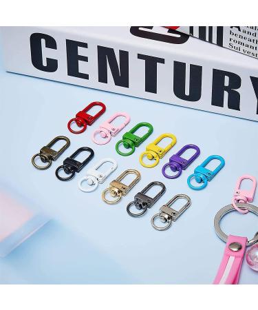 Colorful Metal Lobster Clasp Hooks with Key Rings - 12 Colors (36 Pieces) | DIY Bag Key Chains & Jewelry Making Accessories - Buy Online on GoSupps.com