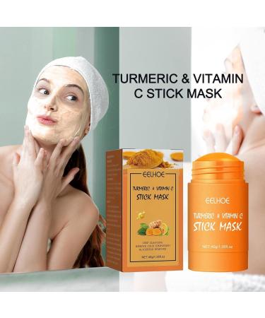 Turmeric Face Mask Stick Blackhead Turmeric Mask for Face Turmeric Mask Deep Skin Cleansing for All Skin Types (Turmeric) - Buy Online on GoSupps.com