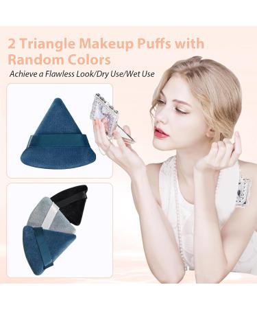 HEYMKGO 12pcs Professional Makeup Brush Set with Triangle Puff Orange - Buy Online on GoSupps.com