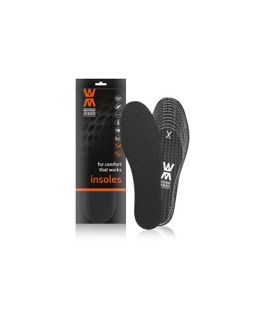 Worker Walker Super Active   Breathable Work Shoes Insoles Work Boot Inserts  Odor Eating Charcoal  Made of 3 Layers