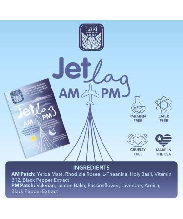 Jet Lag AM & PM Travel Patches Natural Day & Night Support for Travelers Energy Focus & Restful Sleep with B12 Rhodiola Valerian Lemon Balm Lavender & More 8 Topical Patches Jet Lag AM/PM (1 count pack of 8) - Buy Online on GoSupps.com
