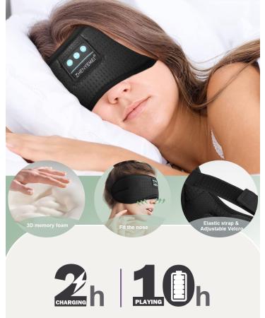 White Noise Sleep Mask with Headphones for Restful Sleep - Men and Women - Buy Online on GoSupps.com